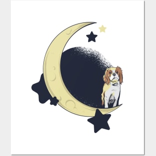 dog on the moon Posters and Art